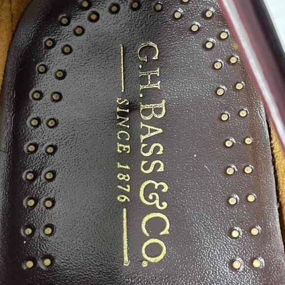 G H Bass & Co. Weejuns Kiltie Tassel Loafer Burgundy Leather Slip On Men\'s 12 D‎ main image 8